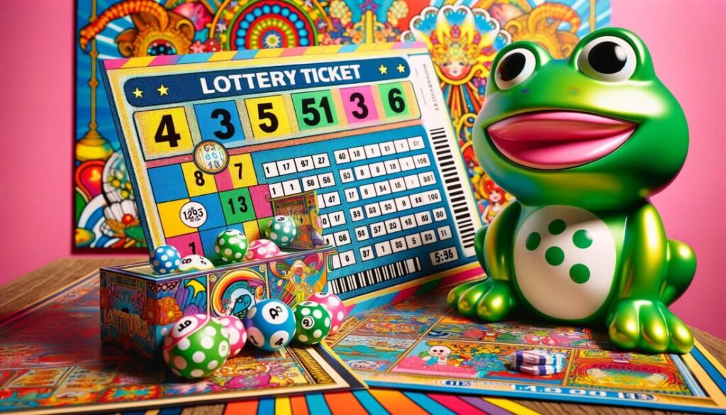 カエルの置物と宝くじ