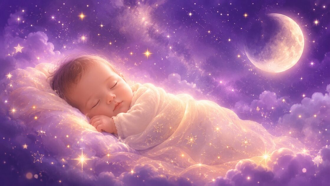 やさしい光に包まれて眠る赤ちゃんを象徴するイメージ